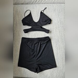 White Fox Black Bottoms + Top Women's